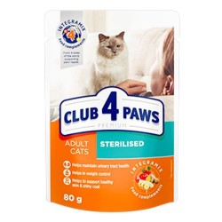 Club 4 Paws - Club 4 Paws Hrana umeda completa pentru pisici sterilizate