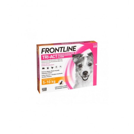Frontline - Frontline Tri-Act Spot-On Antiparazitar uz extern pentru caini cu greutatea intre 5 si 10 kg