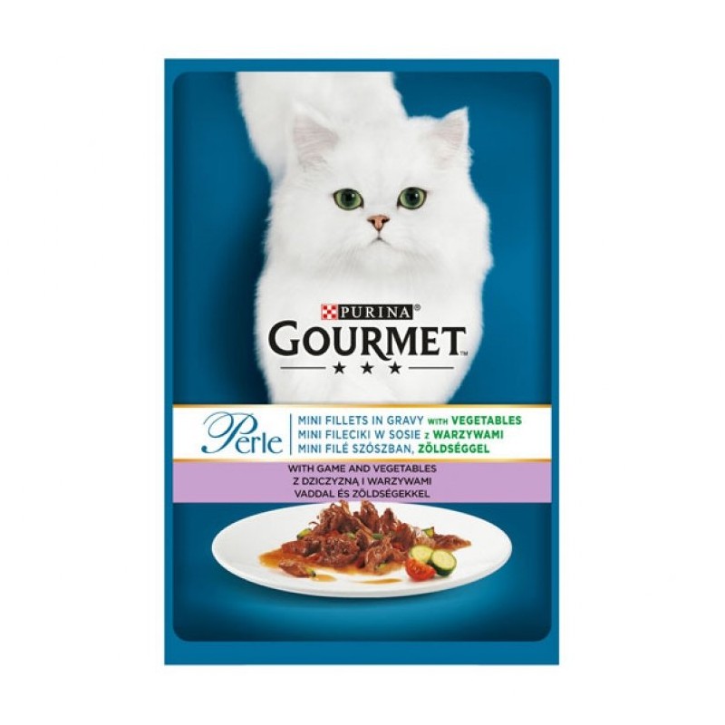 Gourmet - Gourmet Perle cu vanat si legume in sos, Hrana umeda pentru pisici